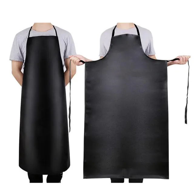 Tablier imperméable robuste en cuir PU pour la vaisselle…