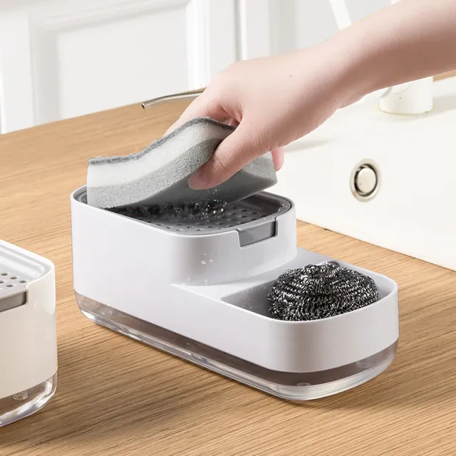 Distributeur savon presse porteponge compact gainplace…
