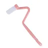Brosse WC S courbée tête nylon poils blancs manche… – vue 4