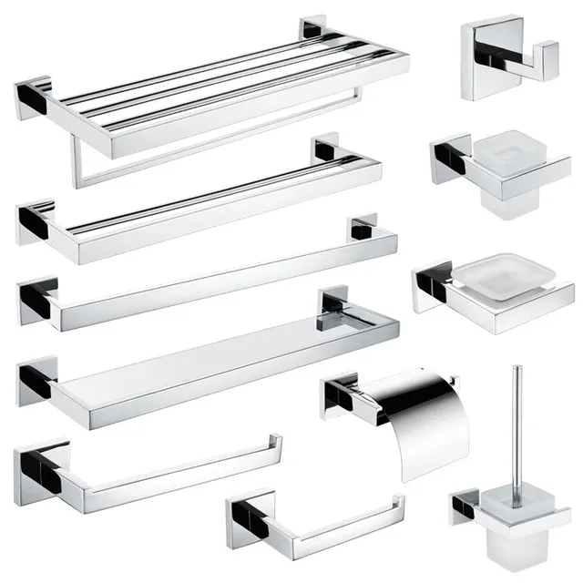 Porte-serviettes en acier inoxydable et Nickel