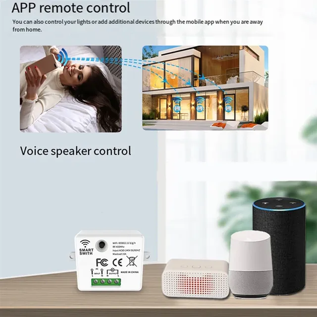 Kit domotique Tuya sans fil RF433MHz WiFi interrupteur… – vue 5