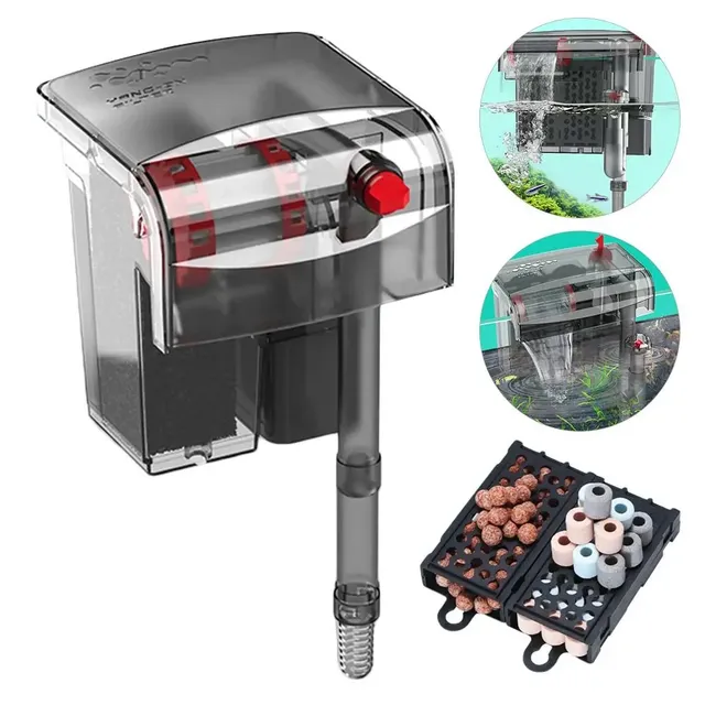 Cascade filtre d'aquarium mural purificateur d'eau à… – vue 2