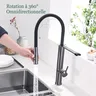 Robinet de cuisine flexible en bronze avec bec… – vue 2