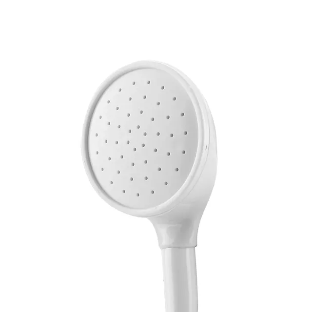Pommeau Douchette Flexible Tuyau 1200mm ABS Blanc Tete… – vue 4
