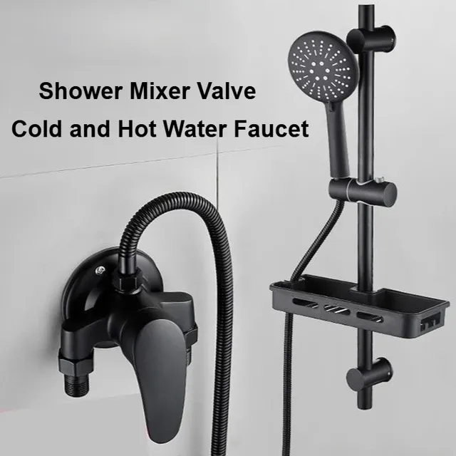Robinet de douche noir – vue 4
