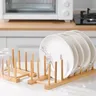 Support rangement assiettes bois bambou écologique… – vue 2