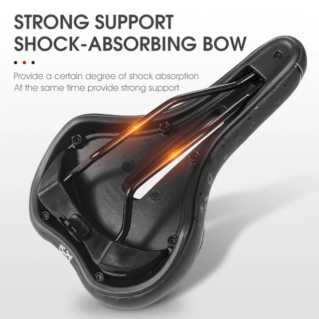 Selle vélo ergonomique sportive confortable rembourrée… – vue 4