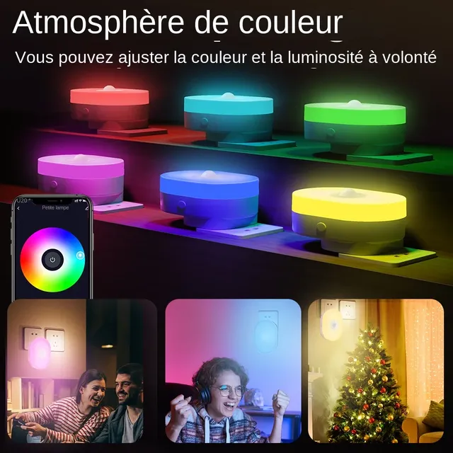 WiFi Tuya Smart Led veilleuse PIR capteur de mouvement… – vue 6