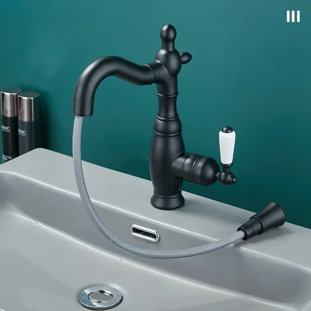 Robinet extractible rétro tout en cuivre – vue 3