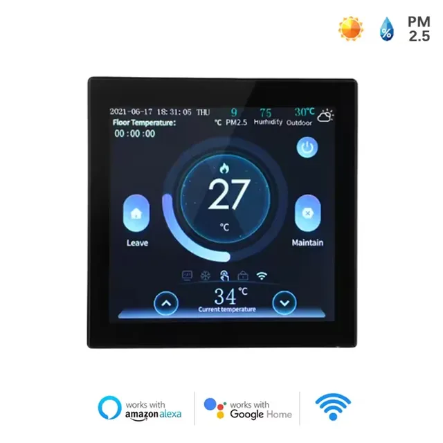 Thermostat intelligent WiFi avec capteur de CO2 et… – vue 2