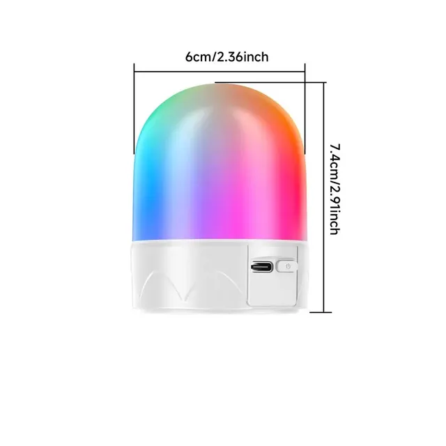 【Ampoule RVB rechargeable】 8 modes de scène – vue 3