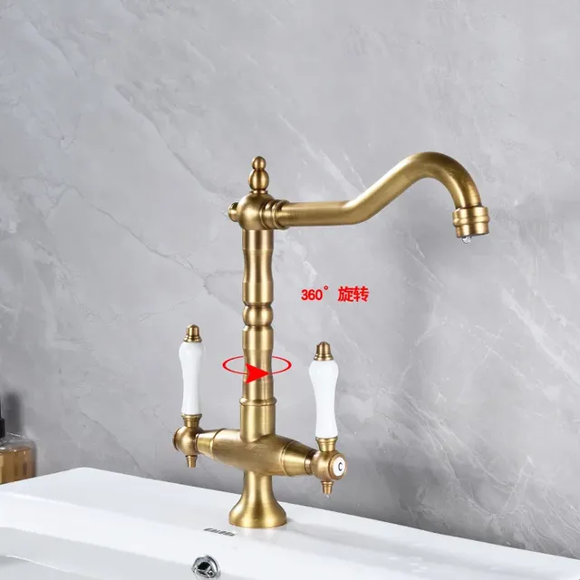 Robinet de lavabo en laiton – vue 3