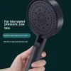 Pommeau de douche à filtre haute pression, Spray réglable à 5 modes avec brosse de Massage, robinet de pluie, accessoires de salle de bains