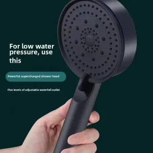Pommeau de douche à filtre haute pression, Spray réglable à 5 modes avec brosse de Massage, robinet de pluie, accessoires de salle de bains Pommeau de douche à filtre haute pression, Spray réglable à 5 modes avec brosse de Massage, robinet de pluie, accessoires de salle de bains