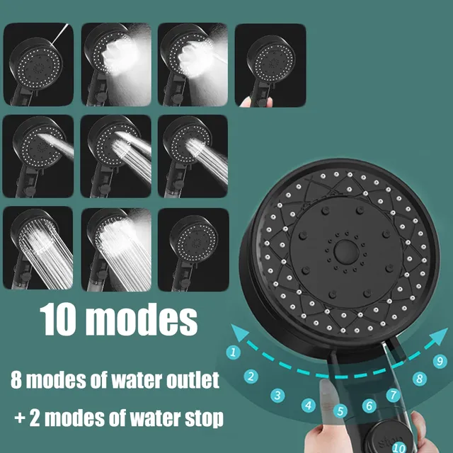 Pommeau de douche filtré à 10 pulvérisations