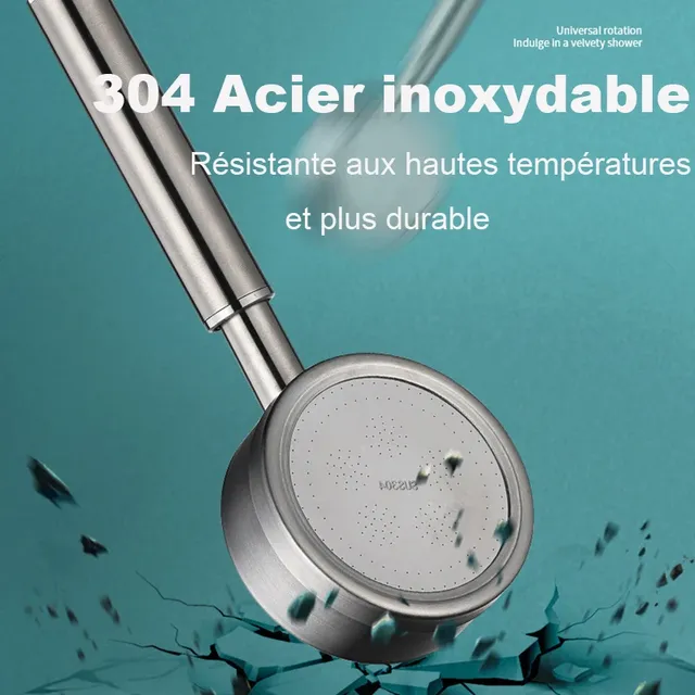 Pommeau de douche à haute pression en acier inoxydable 304 – vue 2