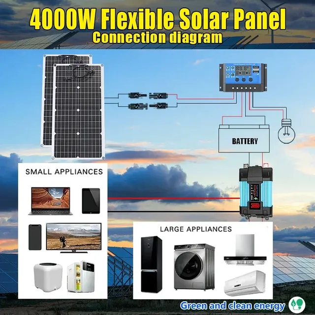 Kit de panneaux solaires flexibles 6KW 4KW – vue 2
