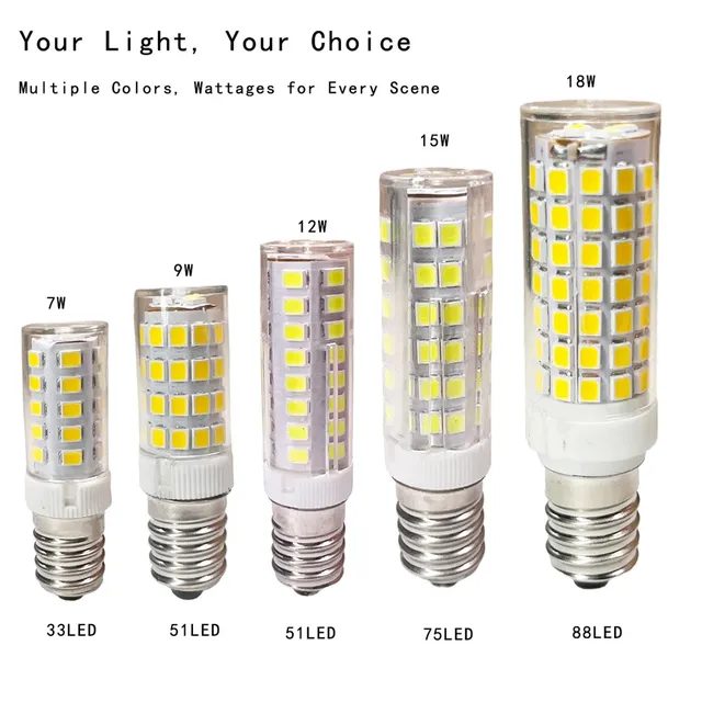 Ampoule épis de maïs LED E14 7W 9W 12W 15W 18W – vue 3