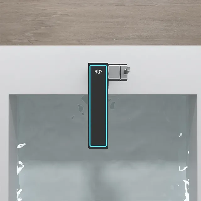 Robinet de salle de bains gris pistolet – vue 7