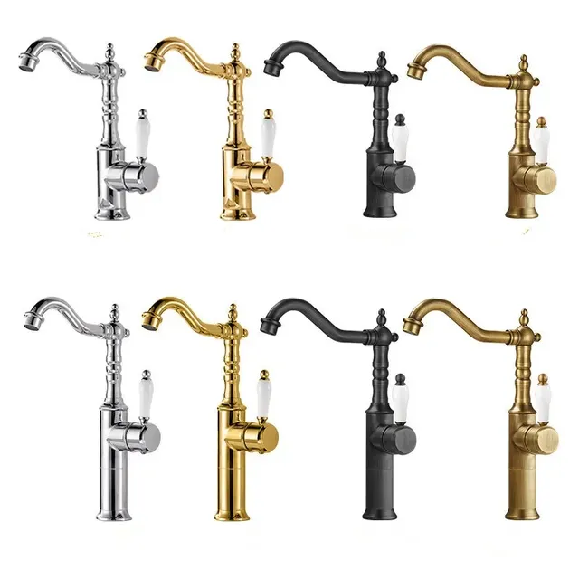 Robinet de lavabo en Bronze Antique – vue 6
