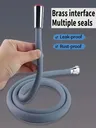 Nouveau 1.5/2/3M Silicone pomme de douche…