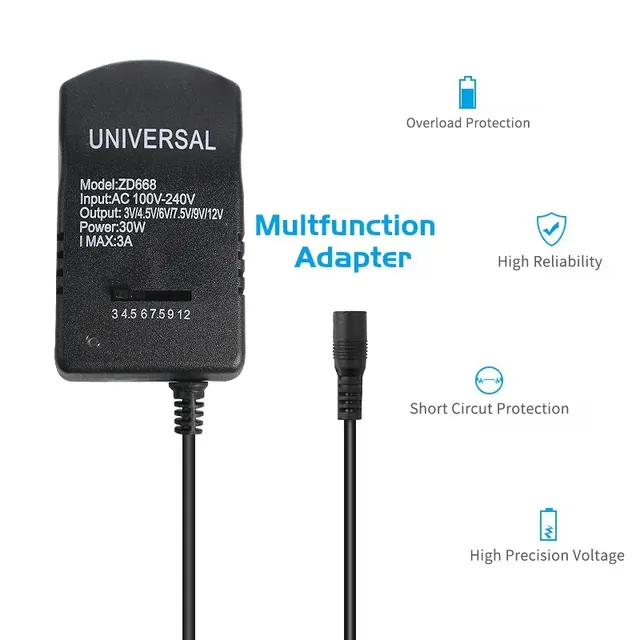 Adaptateur réglable chargeur d'alimentation Multi… – vue 2