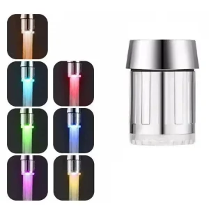 Robinet Intelligent de contrôle de la température de la lumière, changement de couleur, 1/3/7 couleurs, robinet d&rsquo;eau Led RGB, économie d&rsquo;eau, Installation facile