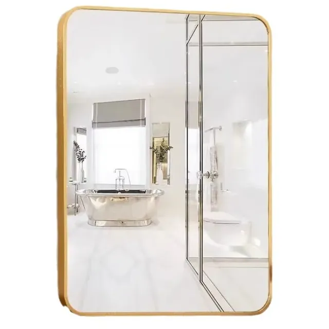 Miroir de salle de bains à cadre en aluminium – vue 5