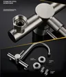 Robinet cuisine mural mélangeur monocommande inox acier… – vue 5