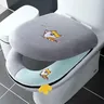 Juste de siège de toilette brodée de dessin animé – vue 1