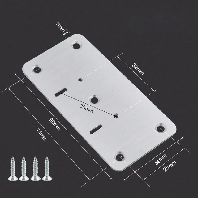 Kit de plaque de réparation de charnière d'armoire – vue 5
