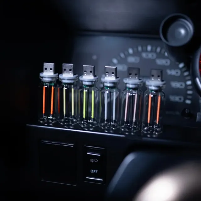 Ampoule en verre à Filament LED USB à gradation tactile – vue 5