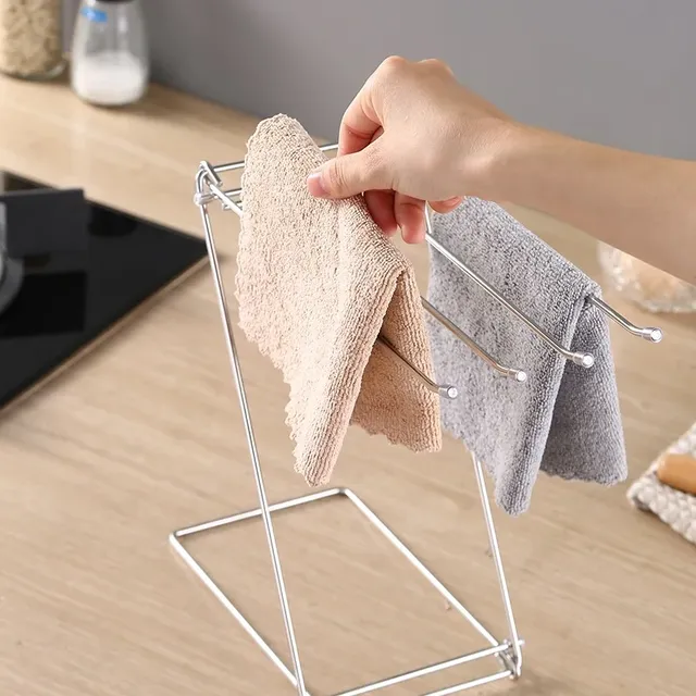 Cuisine 201 acier inoxydable chiffon support égouttoir… – vue 2