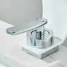 Robinet de lavabo cascade chromé blanc – vue 3