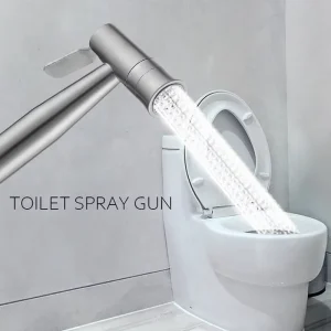 Pulvérisateur de bidet de toilette en acier inoxydable, lavage anal, interrupteur à 2 fonctions, siège de douche, jet de pulvérisation pour la maison, mise à niveau Pulvérisateur de bidet de toilette en acier inoxydable, lavage anal, interrupteur à 2 fonctions, siège de douche, jet de pulvérisation pour la maison, mise à niveau
