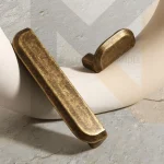 Poignées d&rsquo;armoire en bronze antique, poignées de garde-robe/tiroir vintage, boutons en alliage de zinc en bronze antique massif, poignées de meubles de cuisine