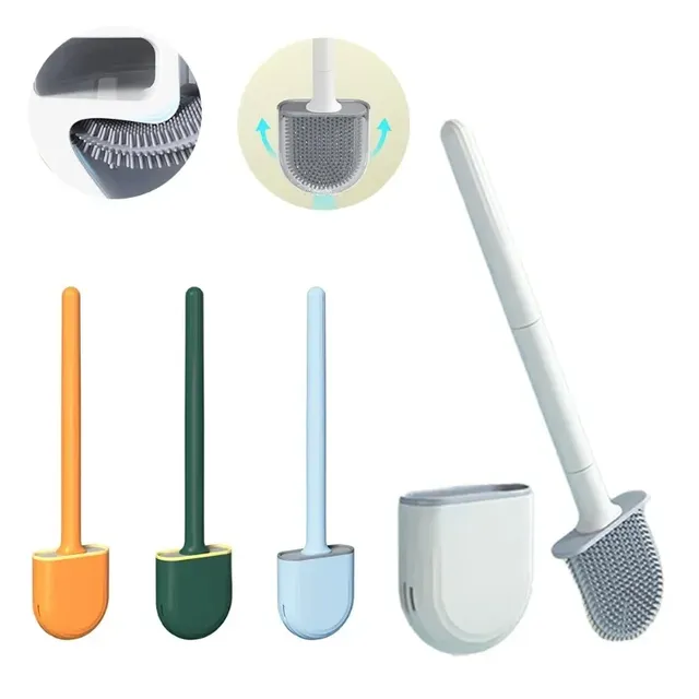 Brosse de toilette murale en silicone – vue 6