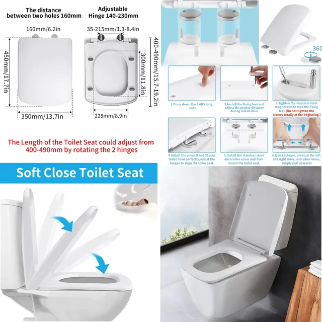Siège de toilette blanc – vue 6