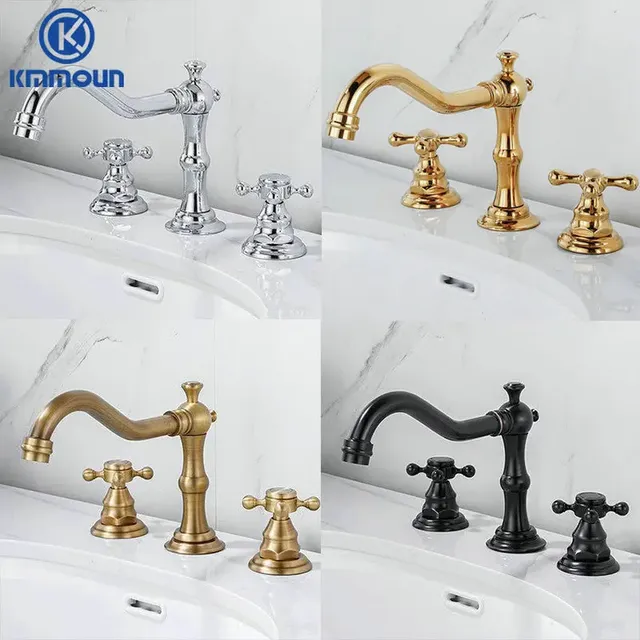 Kmmoun robinet de lavabo de salle de bains à bec fixe – vue 2