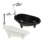 Simulation de maison de course pour enfants, mini meubles, jouet modèle de baignoire, accessoires pour enfants, décoration de maison de beurre, 1/12
