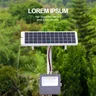 Chargeur de batterie solaire avec mousqueton – vue 2
