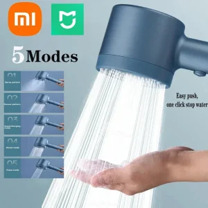 Xiaomi 5 Modes pomme de douche haute pression pomme de douche filtre pluie robinet salle de bain bain maison nouveau Mijia salle de bain accessoires