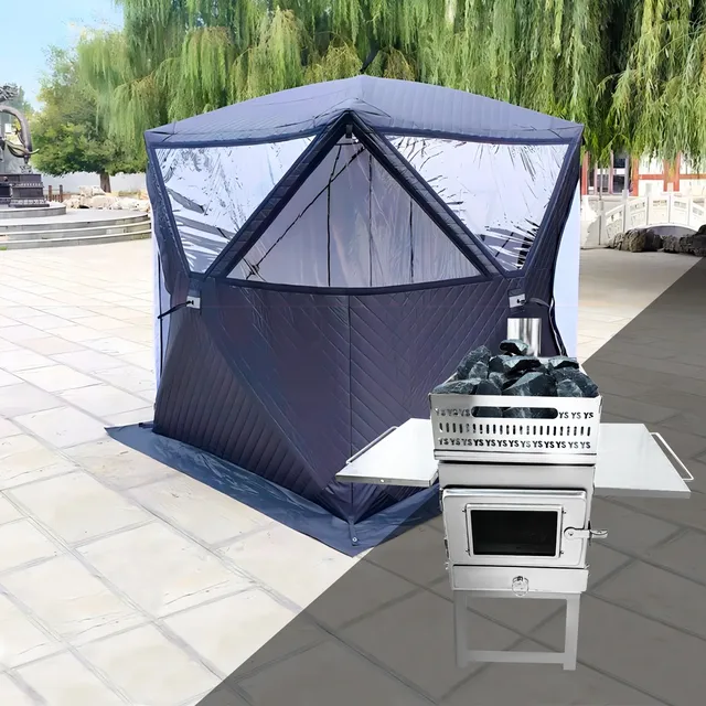 Réchaud de sauna pliable compact extérieur pour tentes – vue 2