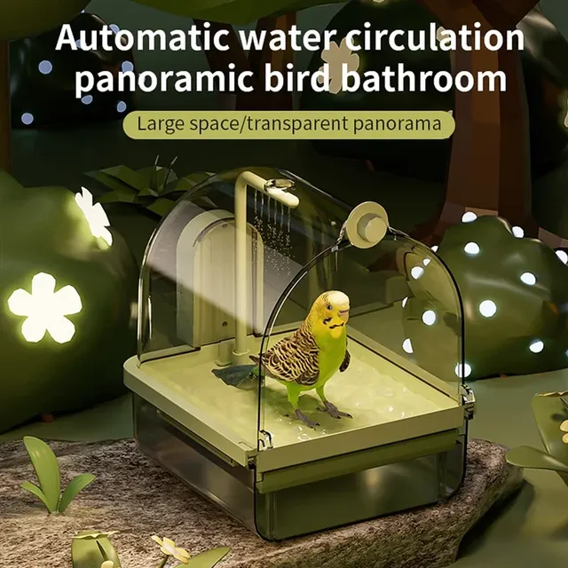 Les oiseaux utilisent des baignoires externes pour le… – vue 4