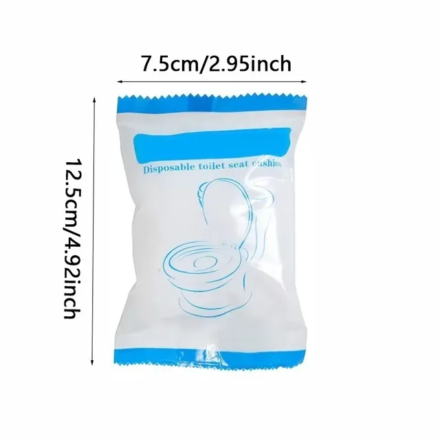 5/10/20/50PCS Blanc Housse de siège de toilette Salle de… – vue 2