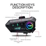 Casque de moto sans fil Bluetooth 5.3 – vue 4