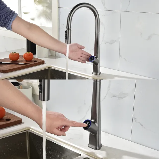 Robinets de cuisine à capteur automatique intelligent – vue 3