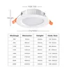 Dimmable 5W-36W LED Plafonnier Encastré SMD Downlight… – vue 5