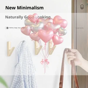 Accessoires de salle de bain crochets muraux porte-manteau mural crochets muraux pour suspendre des vêtements crochet pour sacs cintres dorés pour serviettes de cuisine