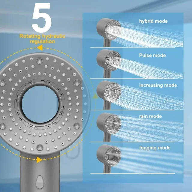 Pommeau de douche réglable à 5 modes – vue 2